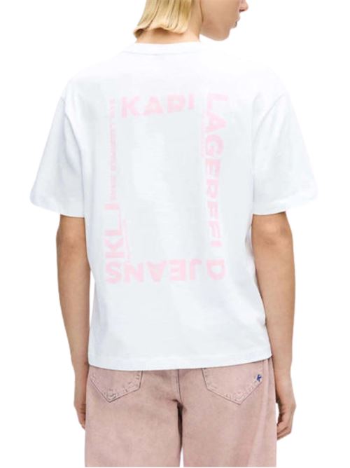 T-shirt con stampa sul retro Karl Lagerfeld jeans | B2W17069100